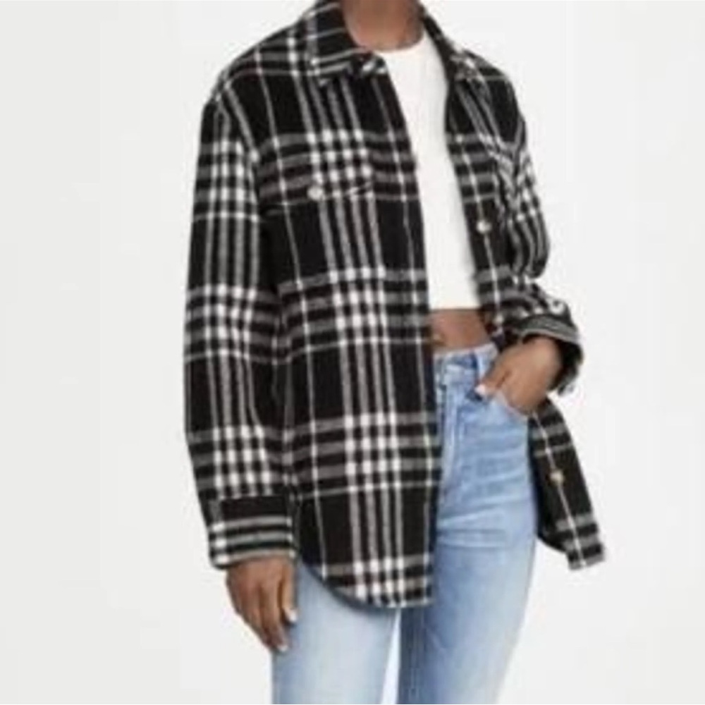 Abercrombie & Fitch Black and White Flannel